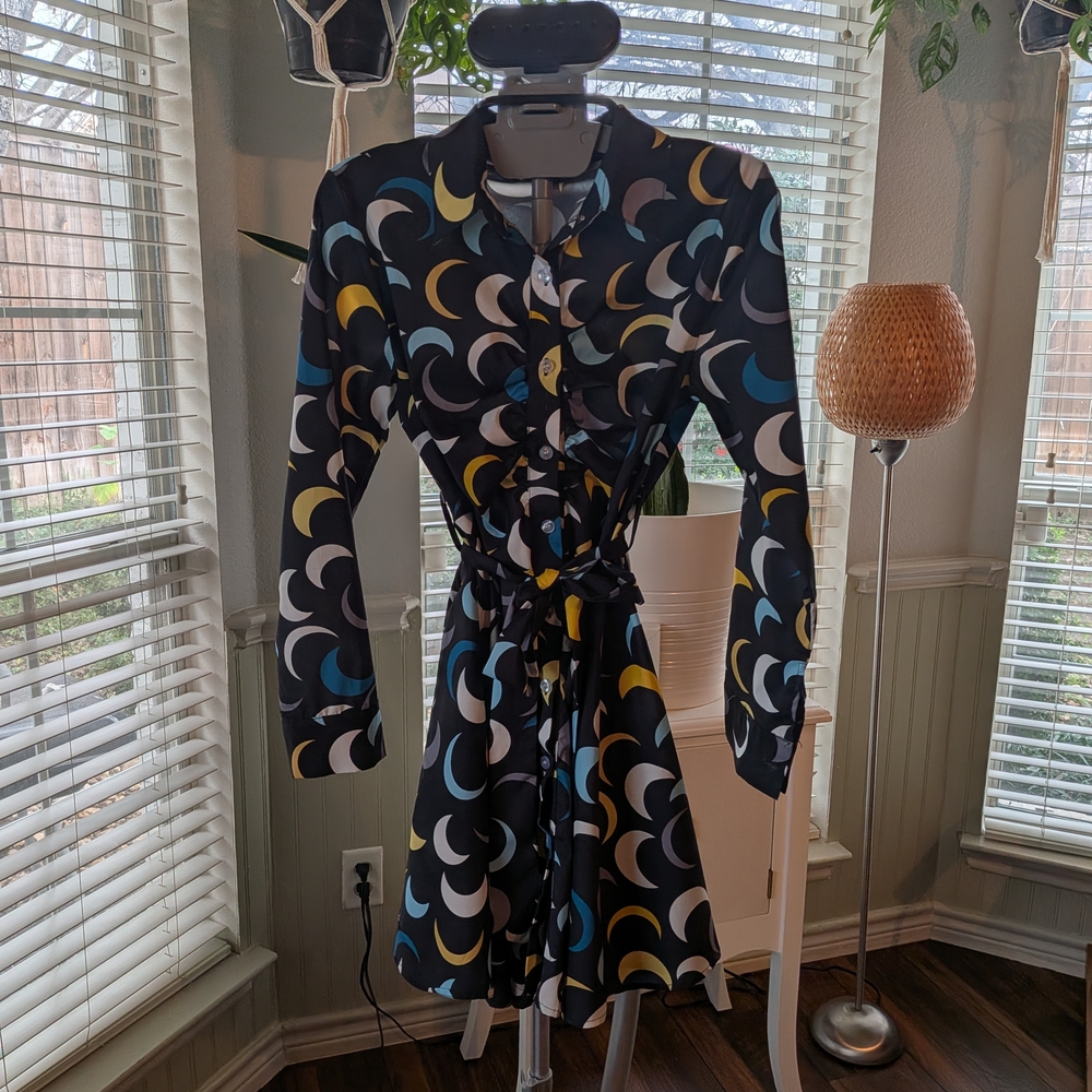 Stylish Moon Patterned Dress